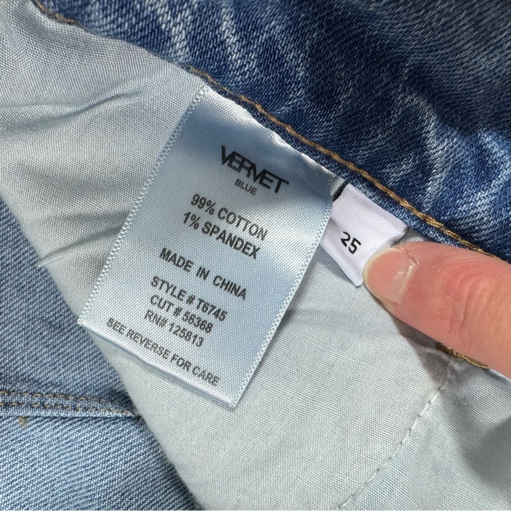 Vervet Olivia Baggy Wide Leg Pleated Jeans - Picture 8 of 12